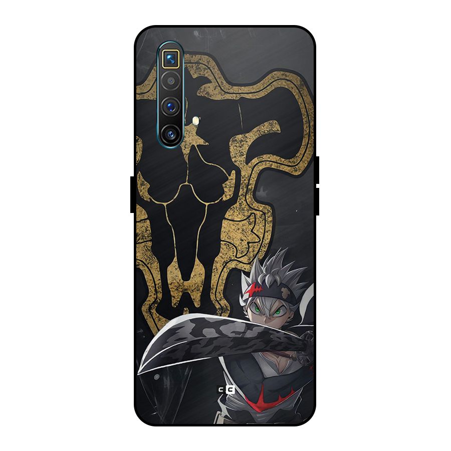 Asta With Black Bulls Metal Back Case for Realme X3