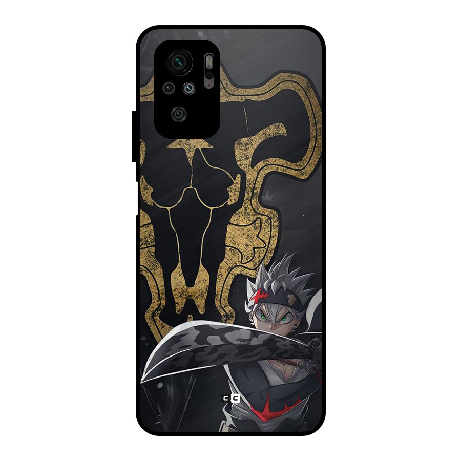 Asta With Black Bulls Metal Back Case for Redmi Note 10S