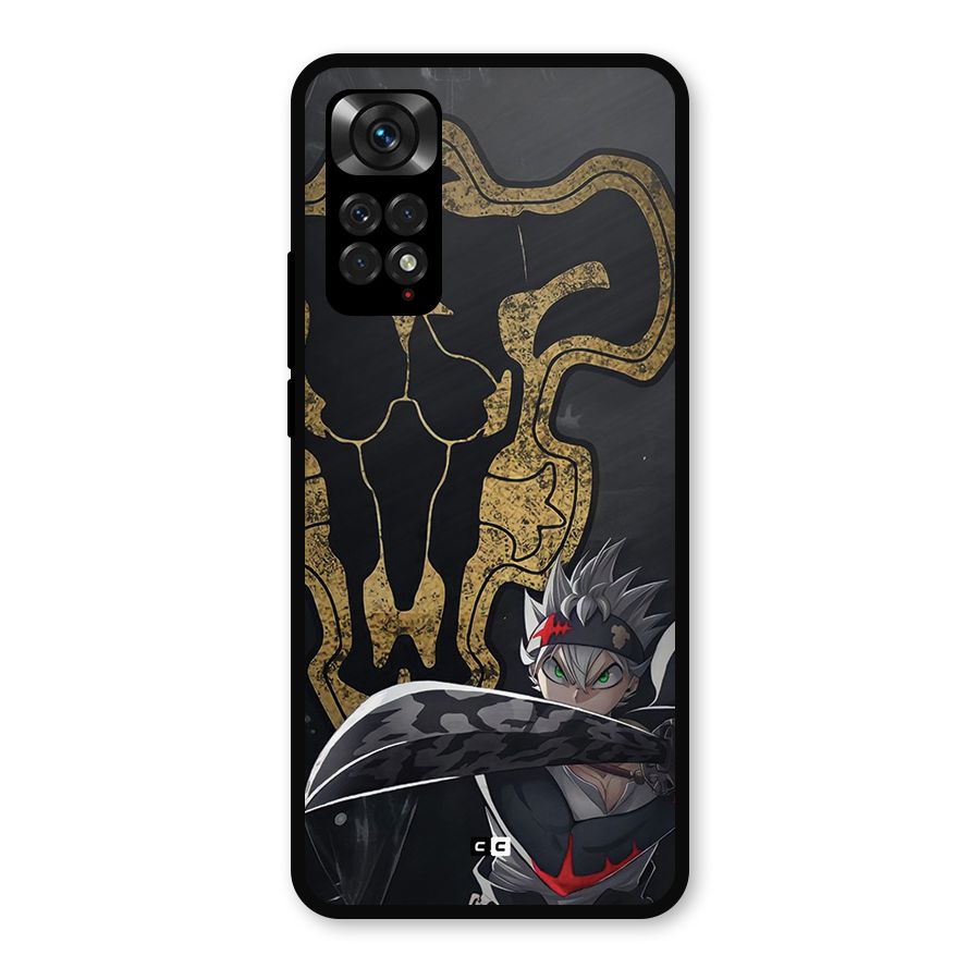 Asta With Black Bulls Metal Back Case for Redmi Note 11