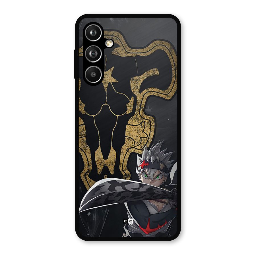 Asta With Black Bulls Metal Back Case for Samsung Galaxy M54