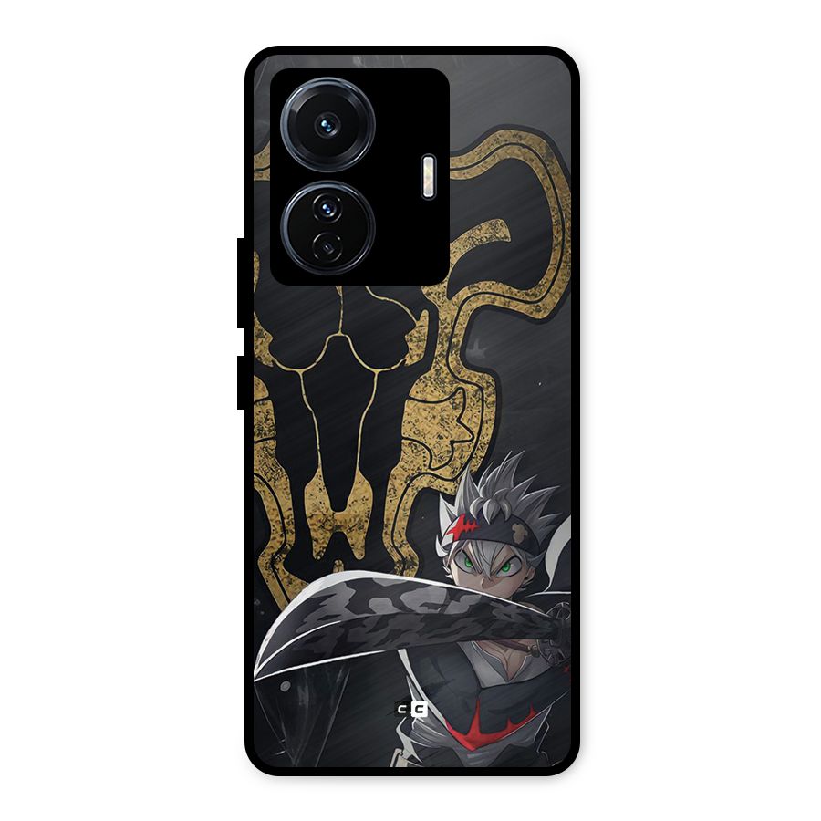 Asta With Black Bulls Metal Back Case for Vivo T1 Pro