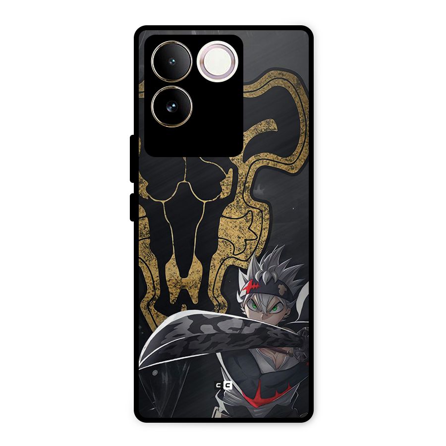 Asta With Black Bulls Metal Back Case for Vivo T2 Pro