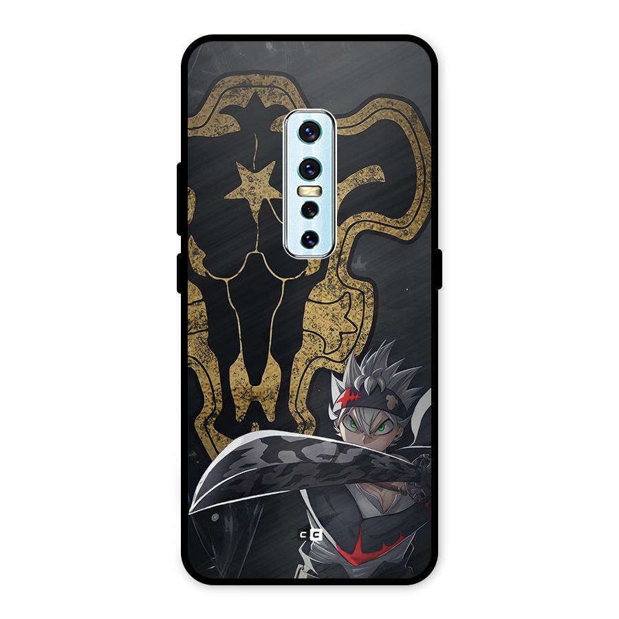 Asta With Black Bulls Metal Back Case for Vivo V17 Pro