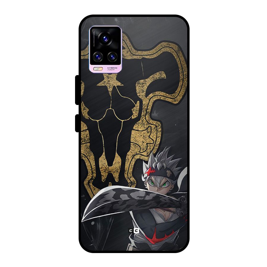 Asta With Black Bulls Metal Back Case for Vivo V20 Pro