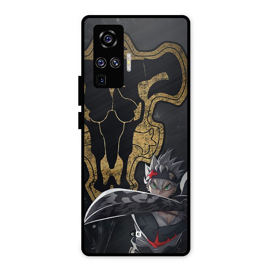 Asta With Black Bulls Metal Back Case for Vivo X50 Pro
