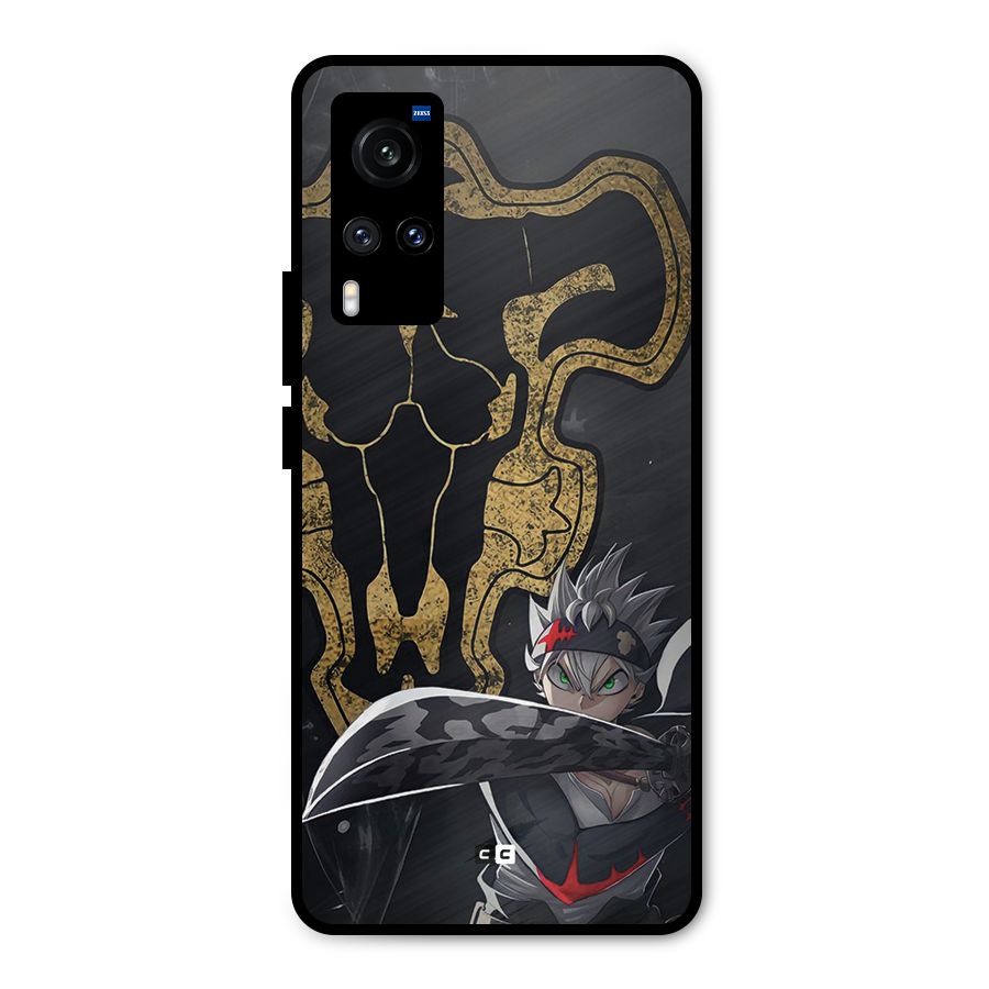 Asta With Black Bulls Metal Back Case for Vivo X60