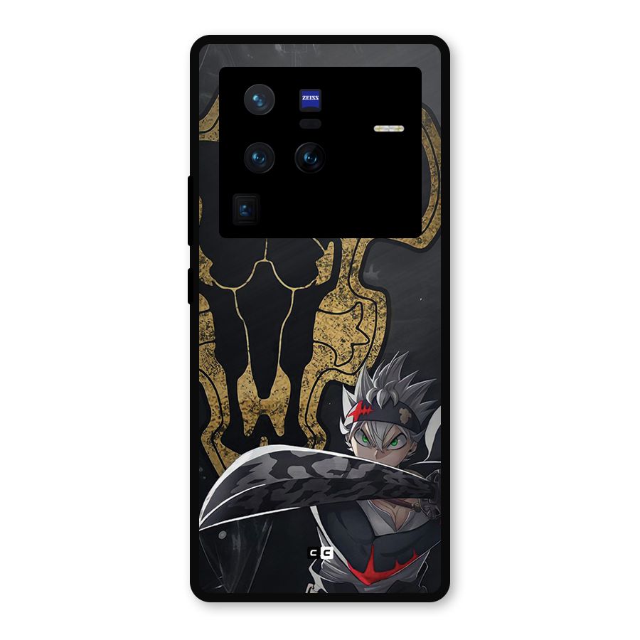 Asta With Black Bulls Metal Back Case for Vivo X80 Pro