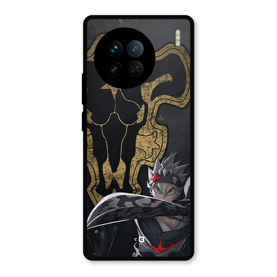 Asta With Black Bulls Metal Back Case for Vivo X90
