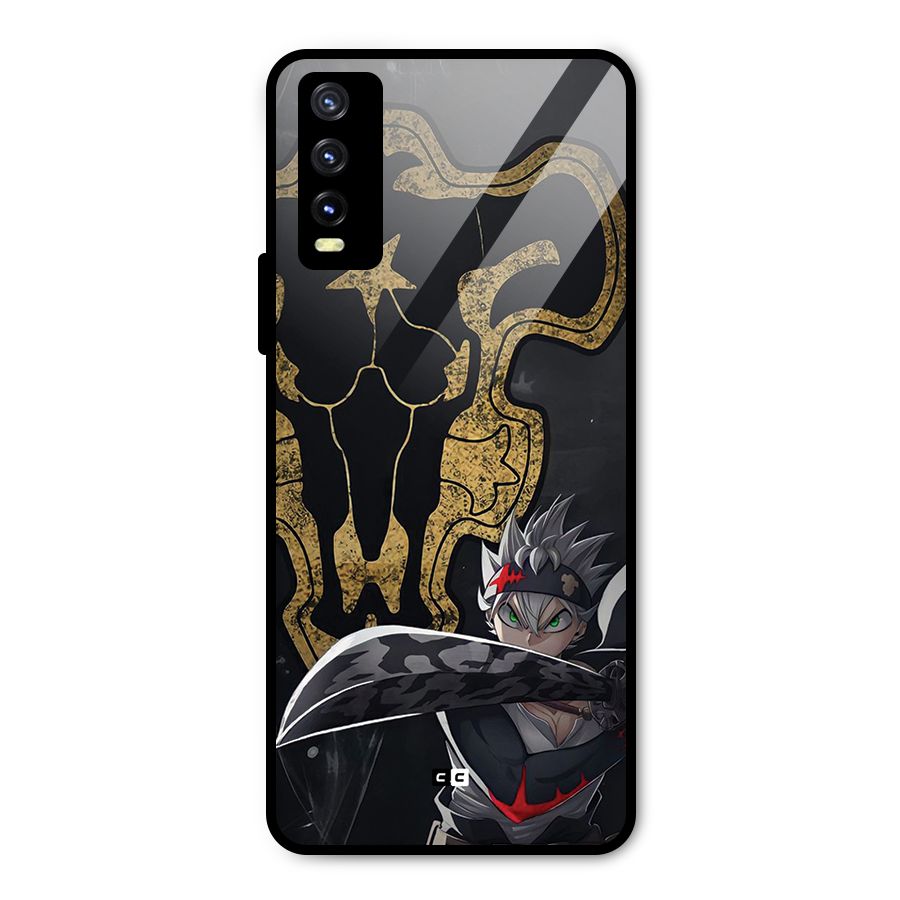Asta With Black Bulls Metal Back Case for Vivo Y20g