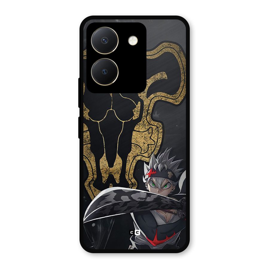 Asta With Black Bulls Metal Back Case for Vivo Y36