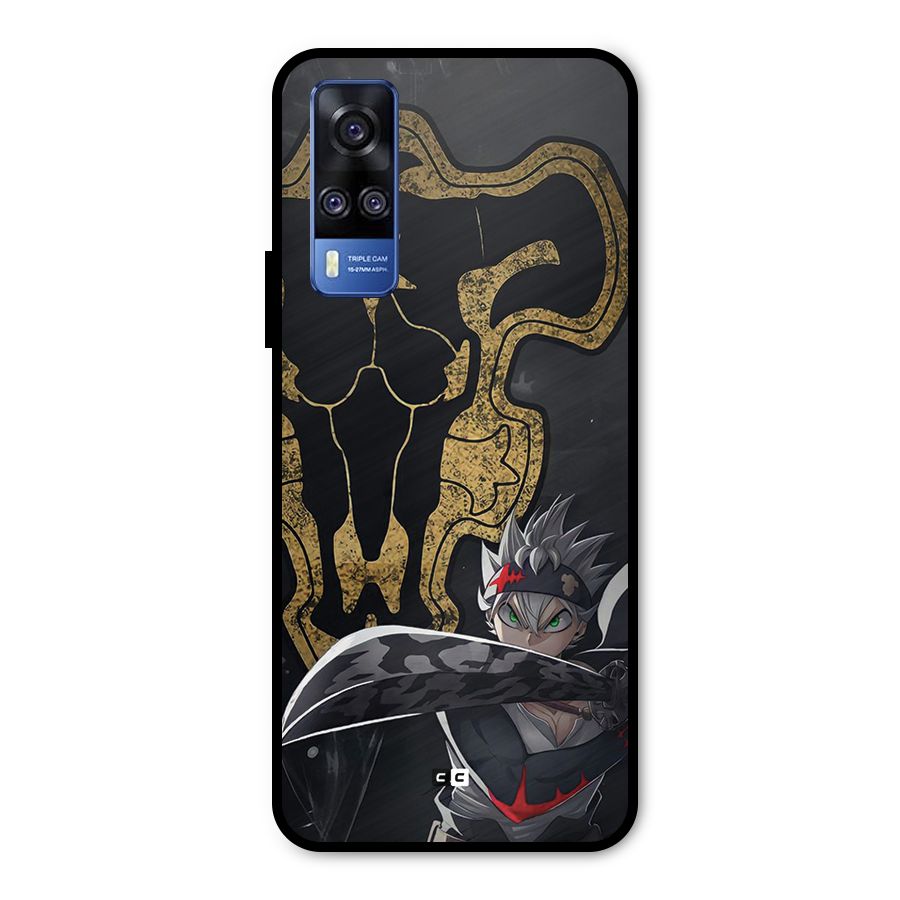 Asta With Black Bulls Metal Back Case for Vivo Y51A