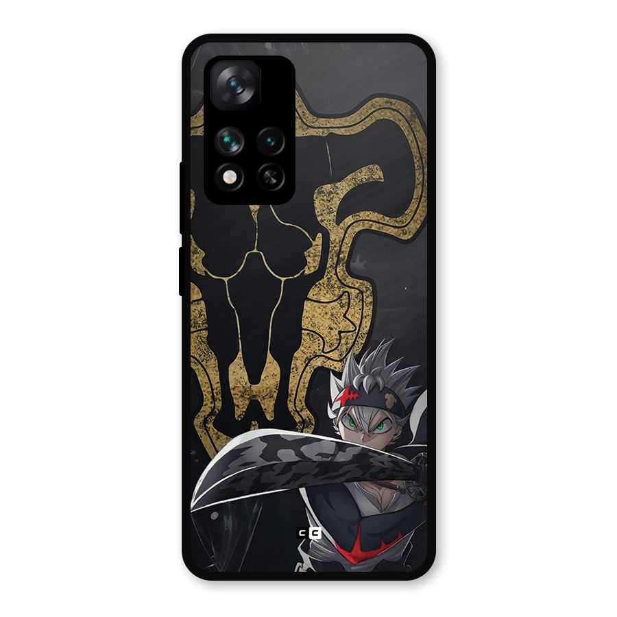 Asta With Black Bulls Metal Back Case for Xiaomi 11i 5G