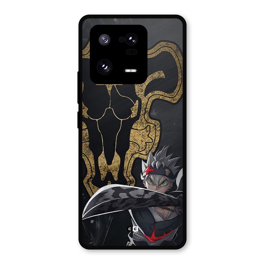 Asta With Black Bulls Metal Back Case for Xiaomi 13 Pro