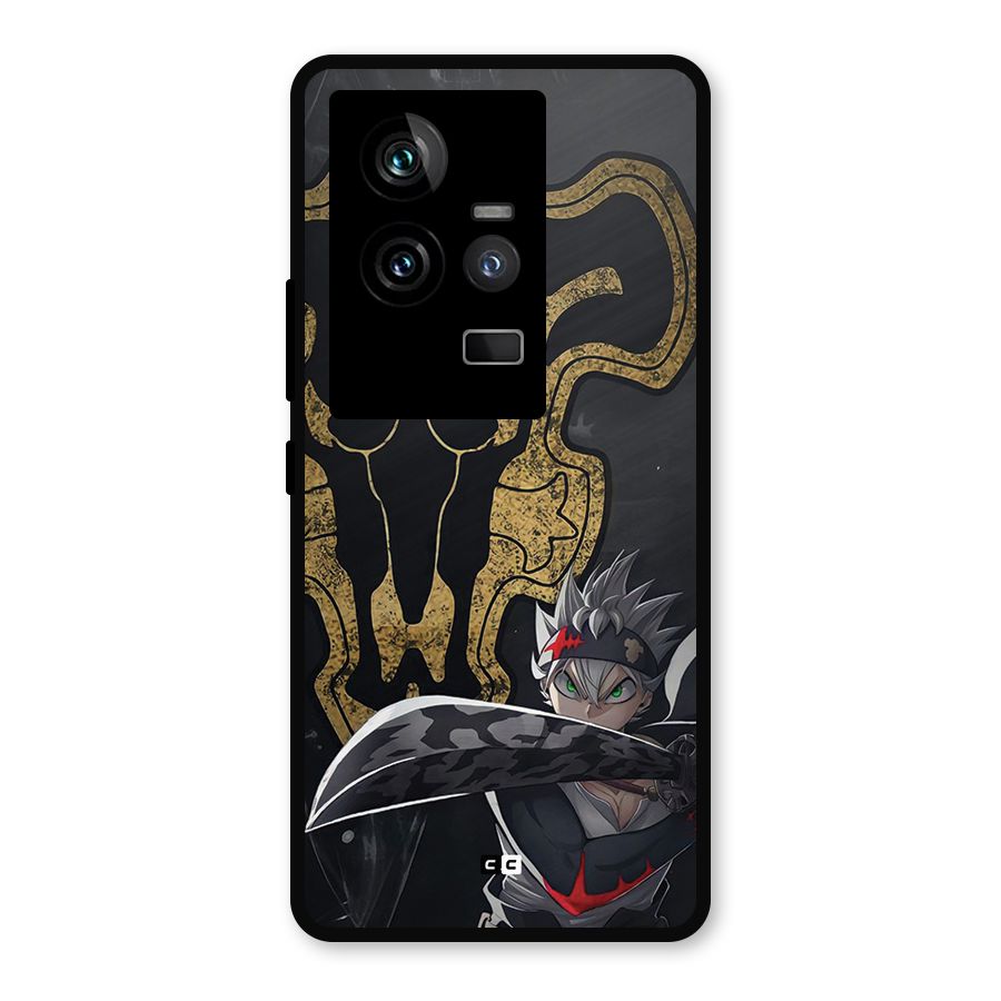 Asta With Black Bulls Metal Back Case for iQOO 11 5G
