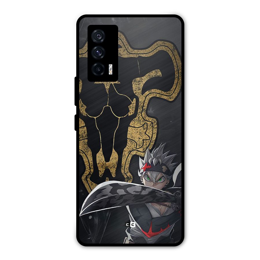 Asta With Black Bulls Metal Back Case for iQOO 7 5G