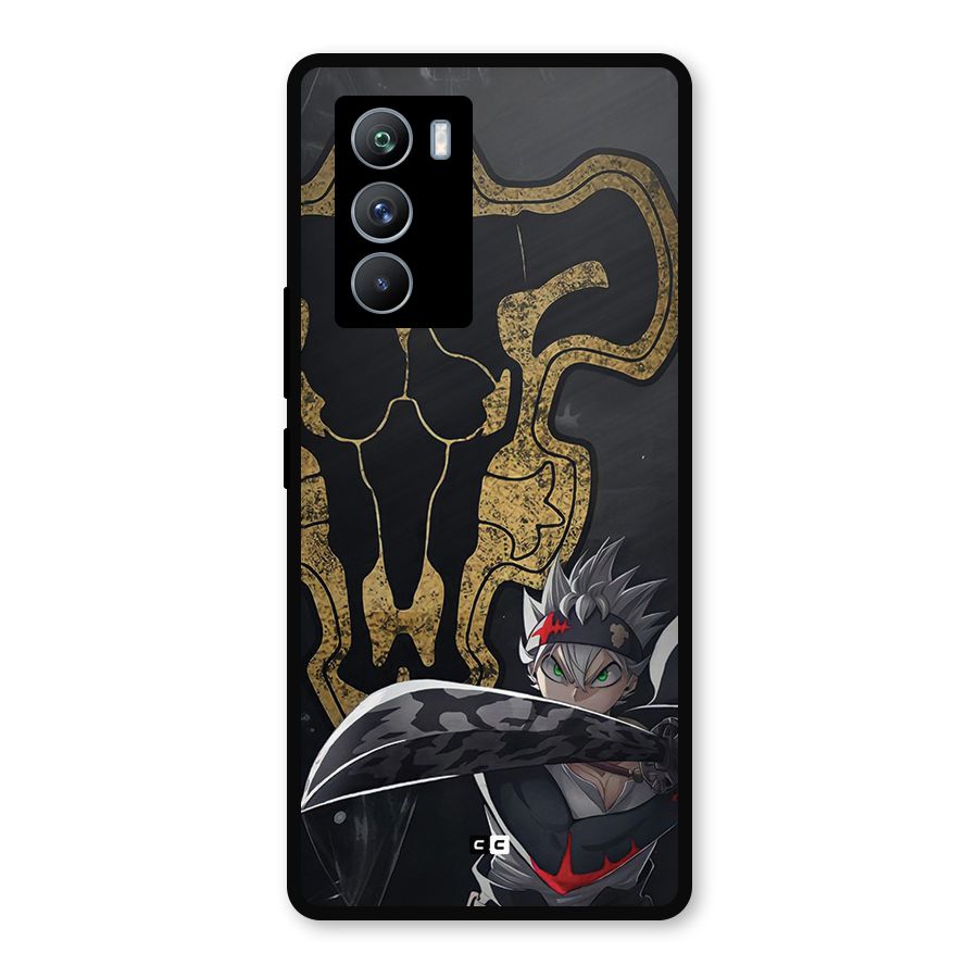 Asta With Black Bulls Metal Back Case for iQOO 9 SE
