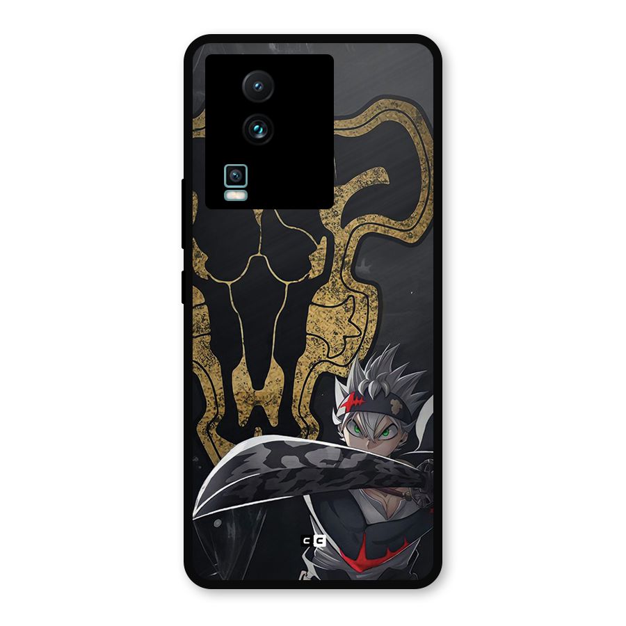 Asta With Black Bulls Metal Back Case for iQOO Neo 7