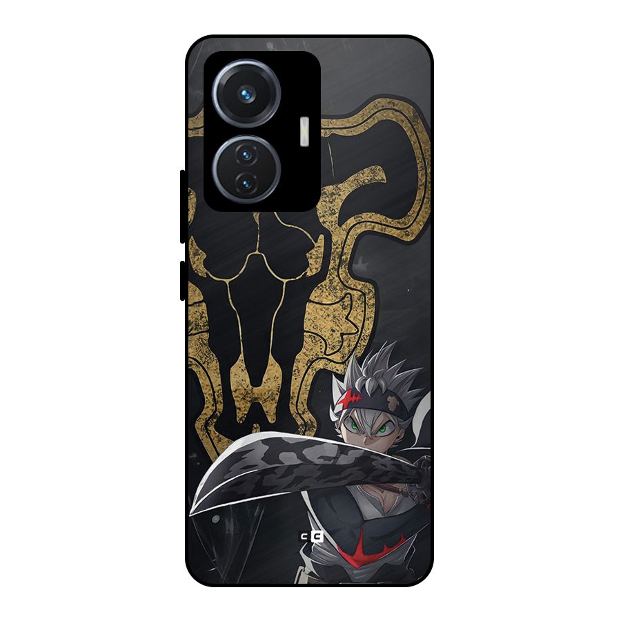 Asta With Black Bulls Metal Back Case for iQOO Z6 44W