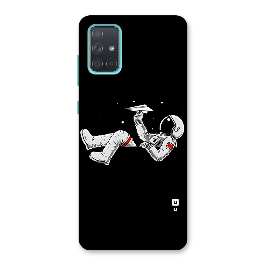 Astronaut Aeroplane Back Case for Galaxy A71