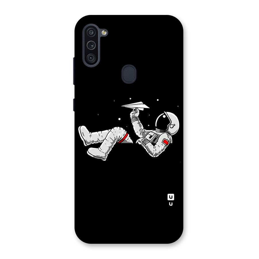 Astronaut Aeroplane Back Case for Galaxy M11