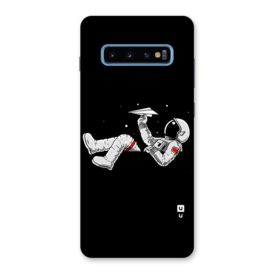 Astronaut Aeroplane Back Case for Galaxy S10 Plus