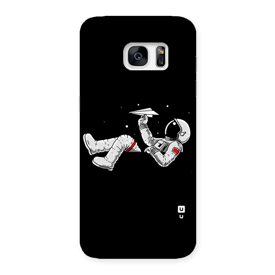 Astronaut Aeroplane Back Case for Galaxy S7 Edge