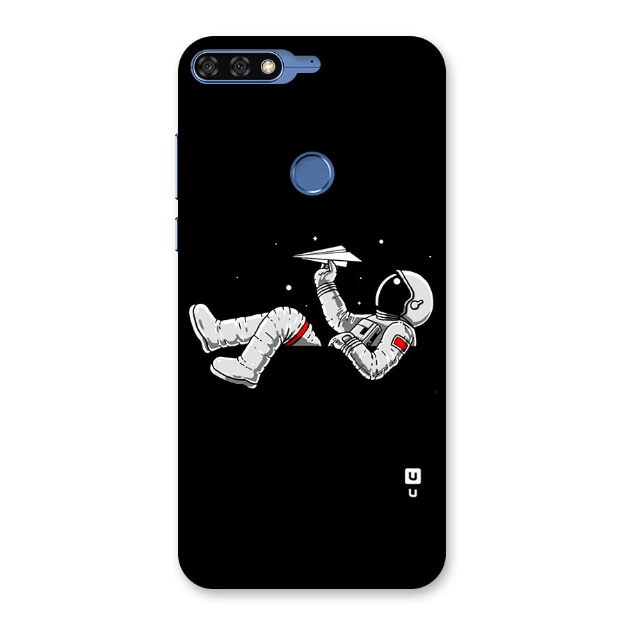 Astronaut Aeroplane Back Case for Honor 7C