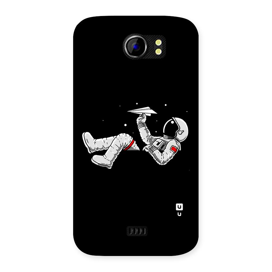 Astronaut Aeroplane Back Case for Micromax Canvas 2 A110