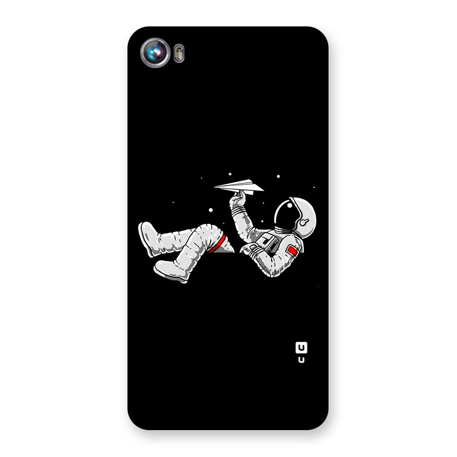Astronaut Aeroplane Back Case for Micromax Canvas Fire 4 A107