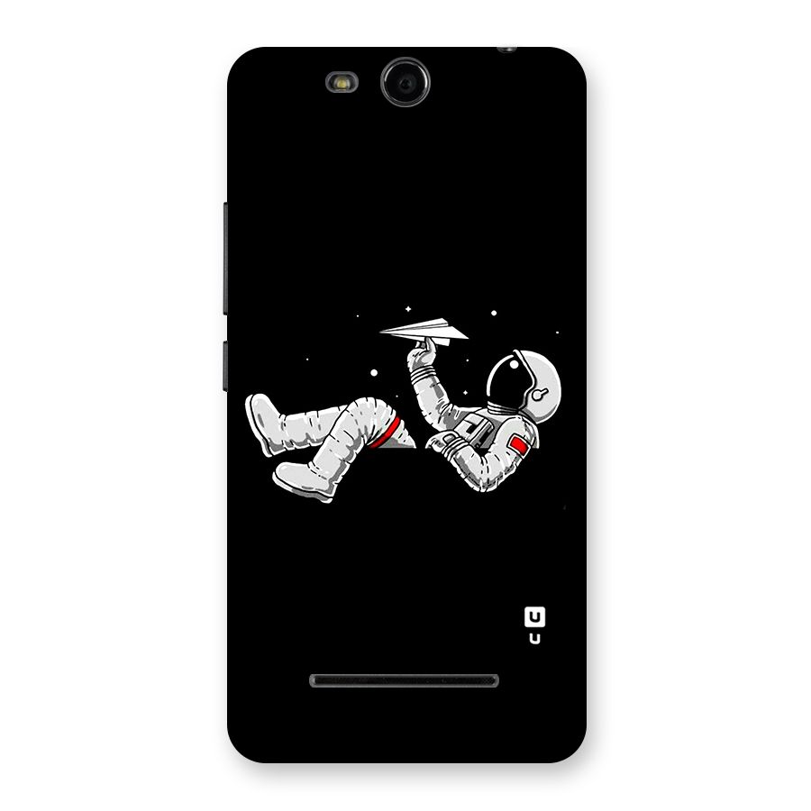 Astronaut Aeroplane Back Case for Micromax Canvas Juice 3 Q392