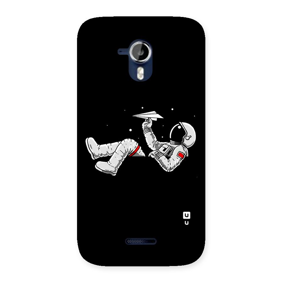 Astronaut Aeroplane Back Case for Micromax Canvas Magnus A117