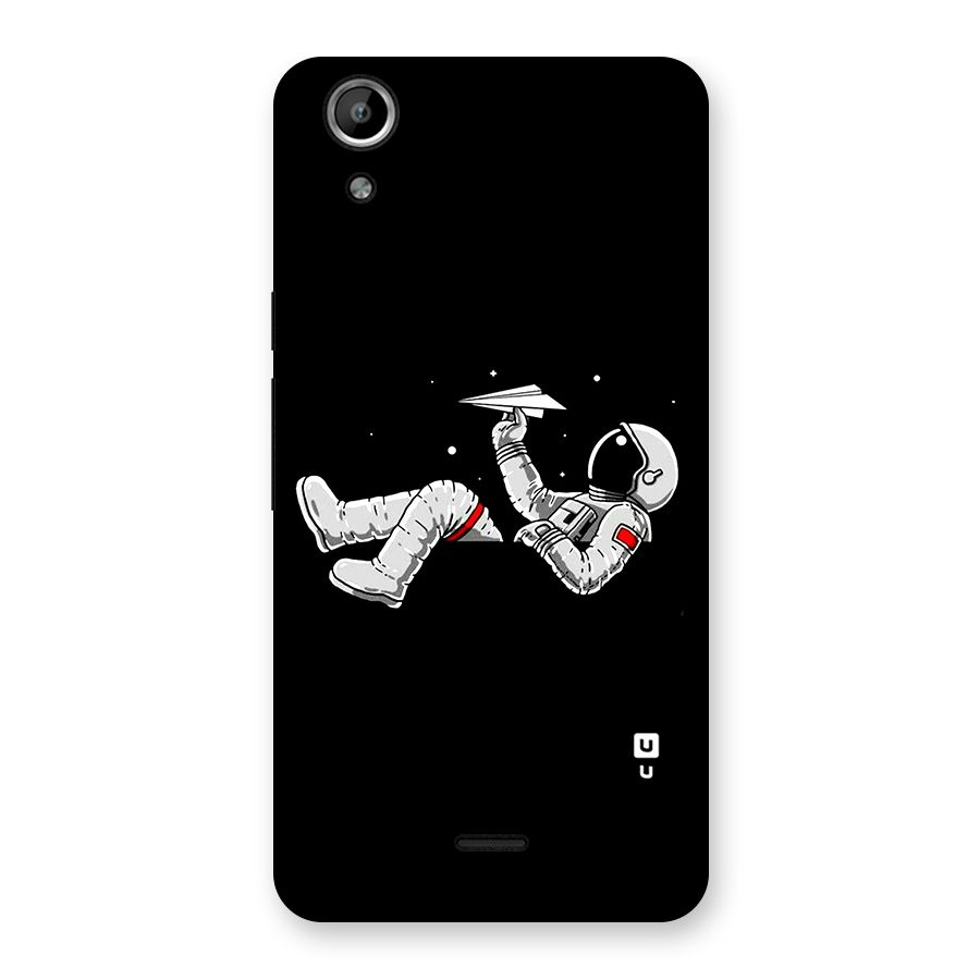 Astronaut Aeroplane Back Case for Micromax Canvas Selfie Lens Q345