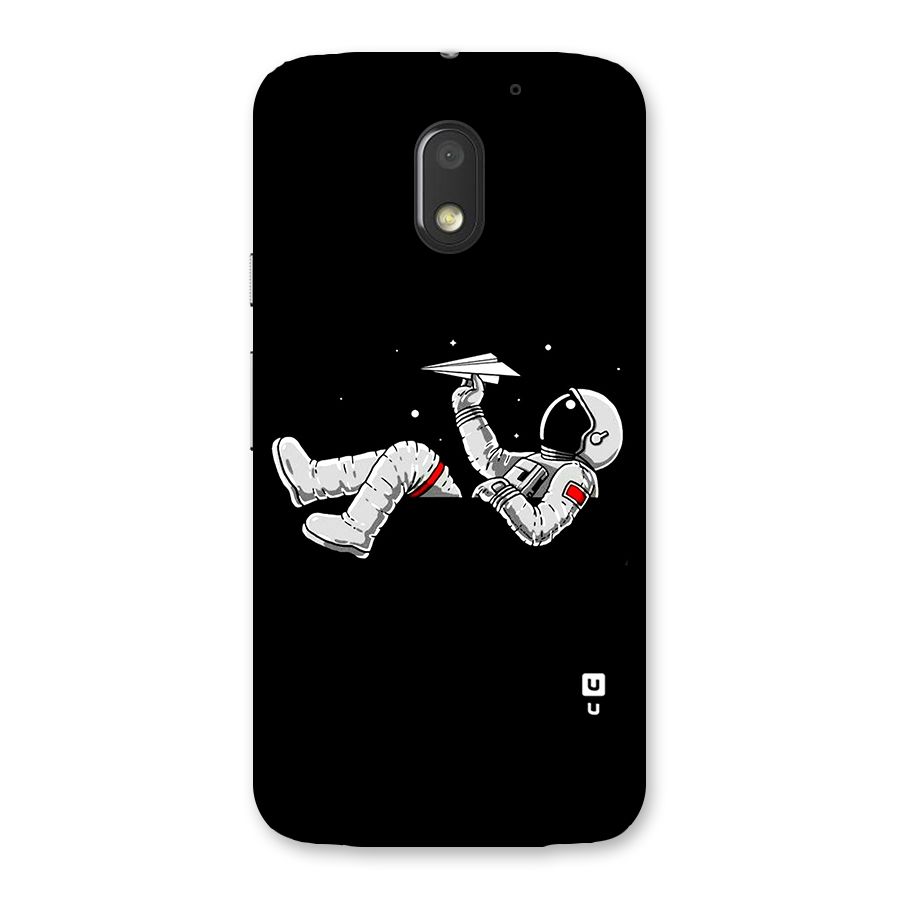 Astronaut Aeroplane Back Case for Moto E3 Power