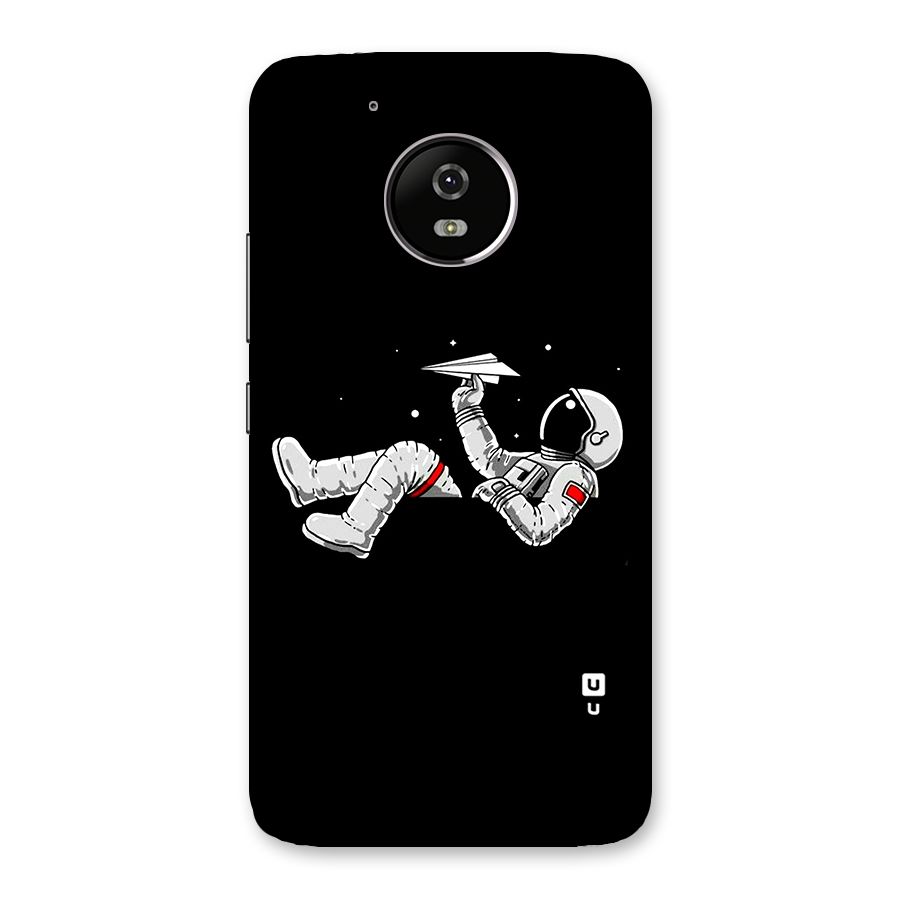 Astronaut Aeroplane Back Case for Moto G5