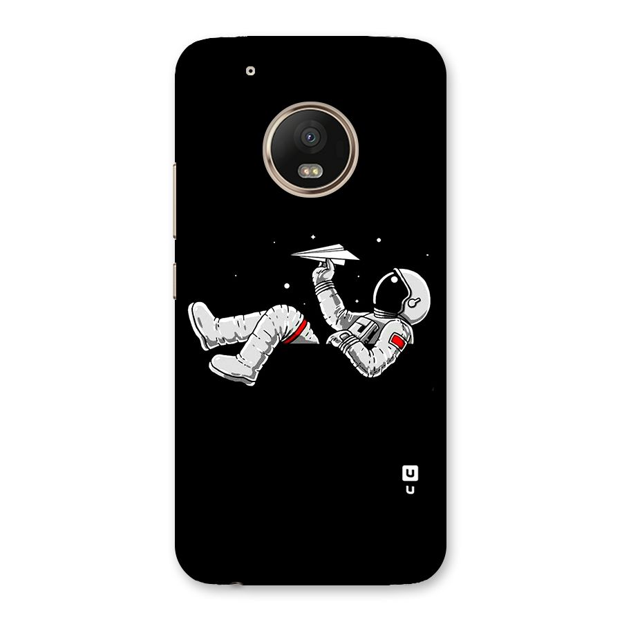 Astronaut Aeroplane Back Case for Moto G5 Plus