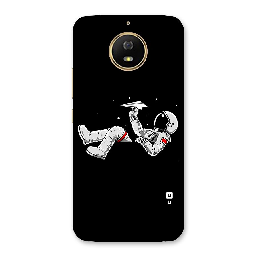 Astronaut Aeroplane Back Case for Moto G5s