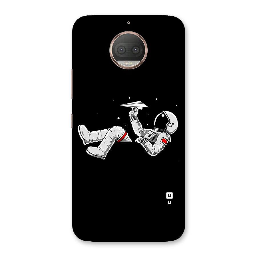 Astronaut Aeroplane Back Case for Moto G5s Plus