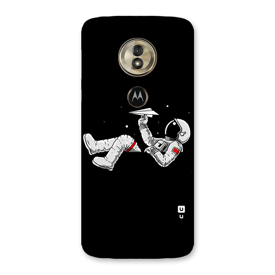Astronaut Aeroplane Back Case for Moto G6 Play