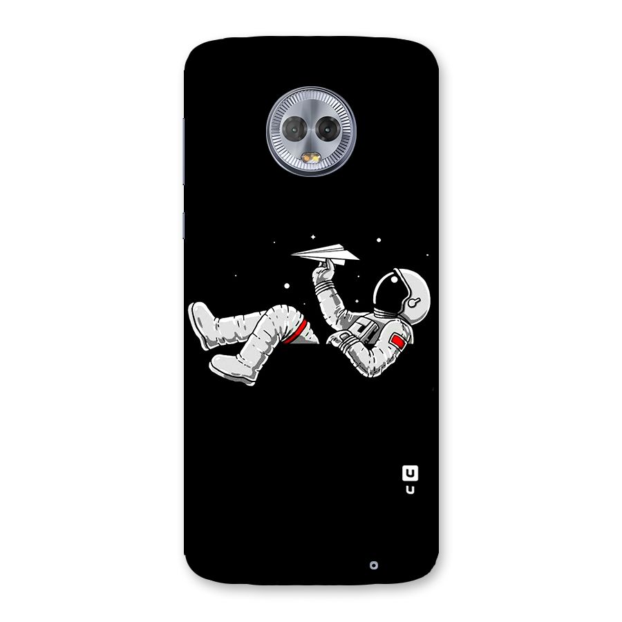 Astronaut Aeroplane Back Case for Moto G6 Plus