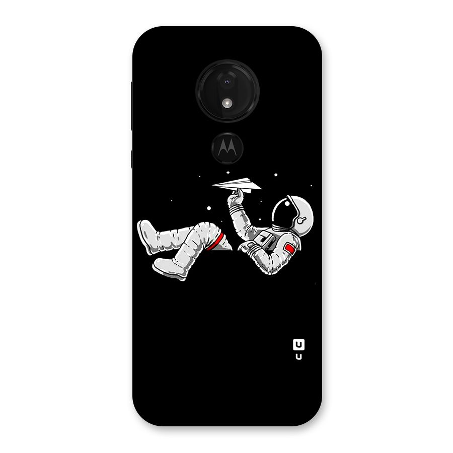 Astronaut Aeroplane Back Case for Moto G7 Power