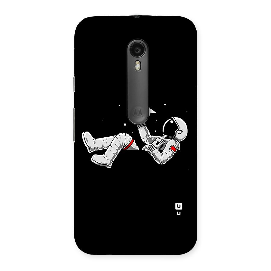 Astronaut Aeroplane Back Case for Moto G Turbo