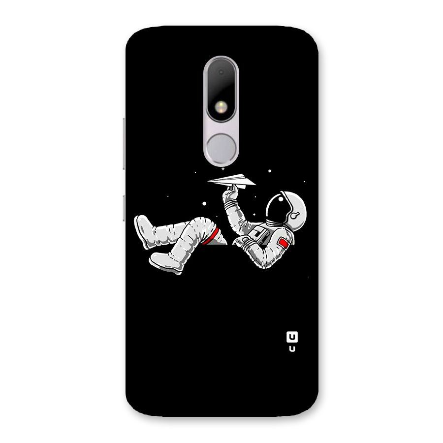 Astronaut Aeroplane Back Case for Moto M