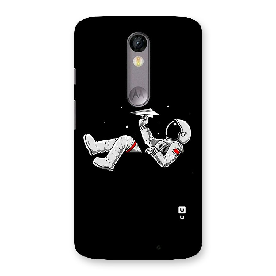Astronaut Aeroplane Back Case for Moto X Force