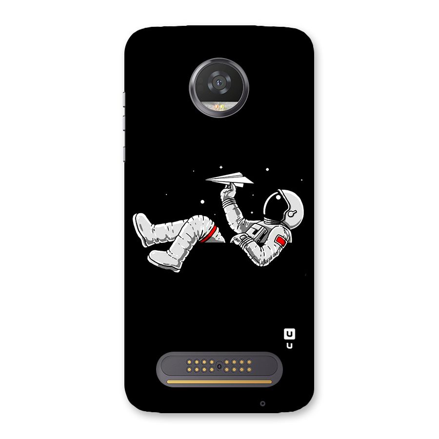 Astronaut Aeroplane Back Case for Moto Z2 Play