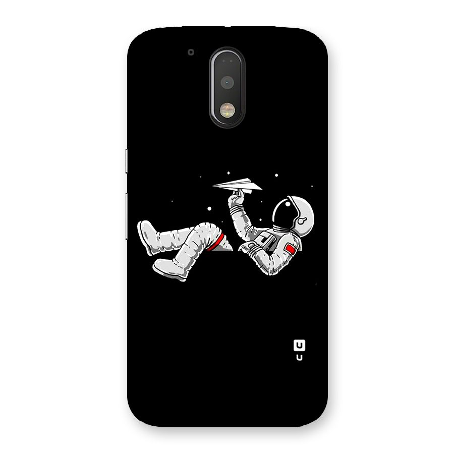 Astronaut Aeroplane Back Case for Motorola Moto G4 Plus