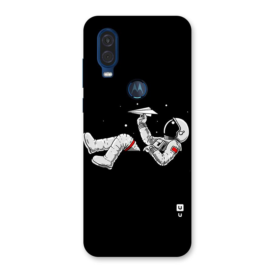 Astronaut Aeroplane Back Case for Motorola One Vision