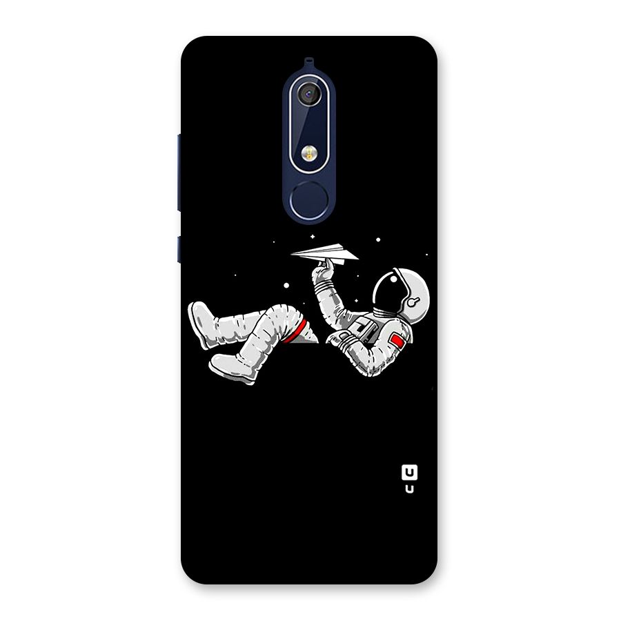 Astronaut Aeroplane Back Case for Nokia 5.1