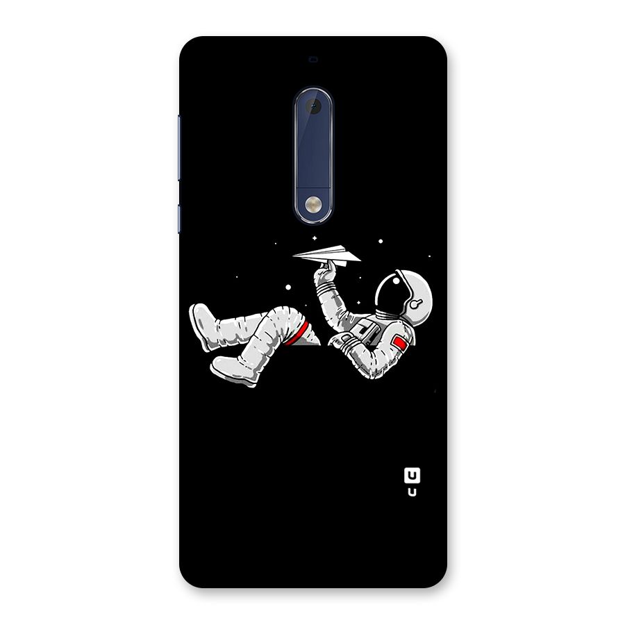 Astronaut Aeroplane Back Case for Nokia 5