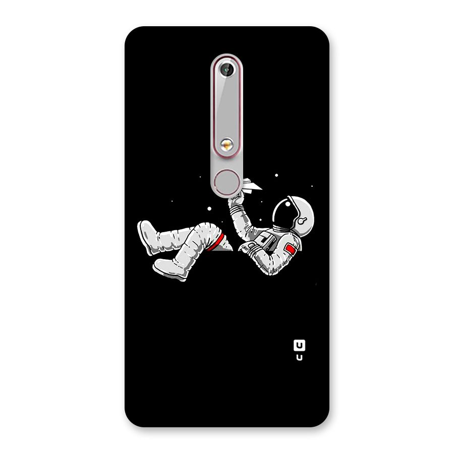 Astronaut Aeroplane Back Case for Nokia 6.1