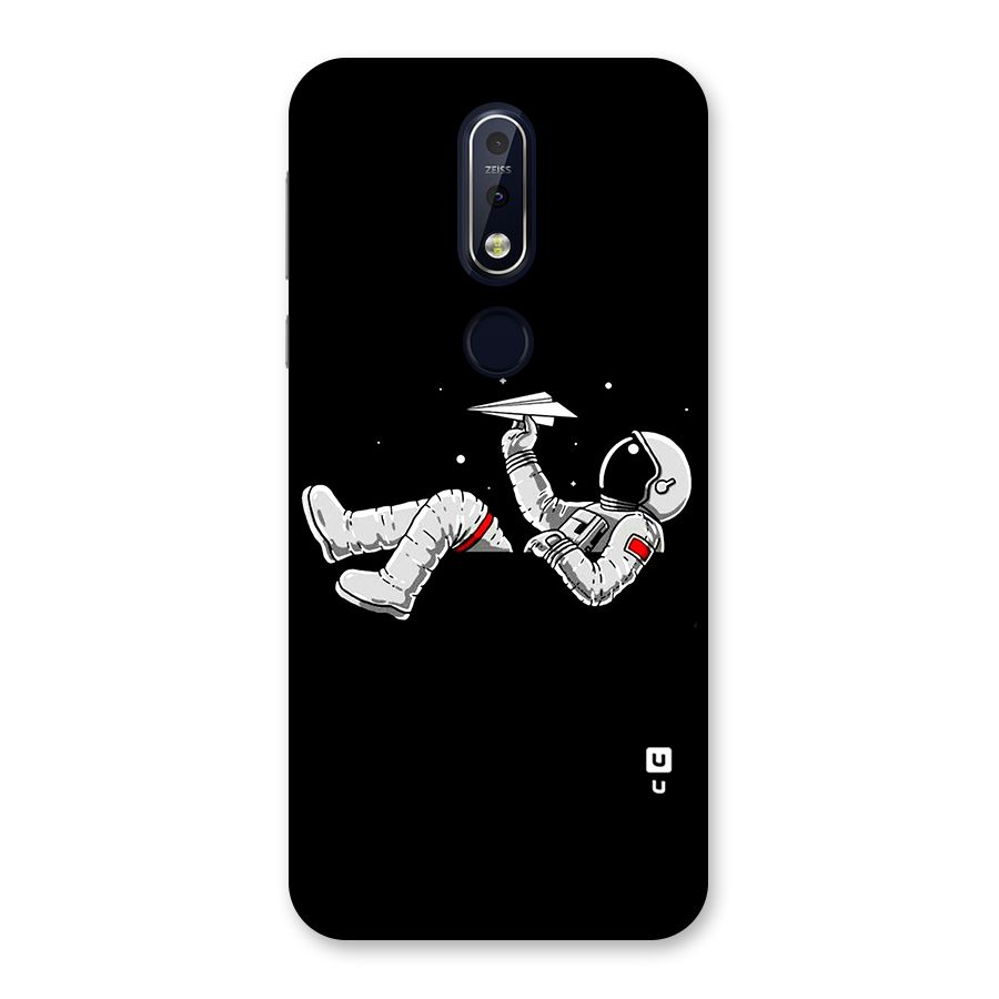 Astronaut Aeroplane Back Case for Nokia 7.1